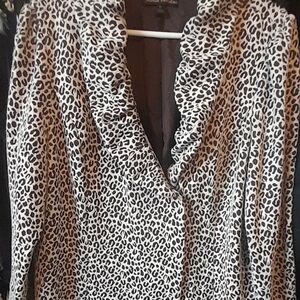 Marisa Christina Animal Print Blazer